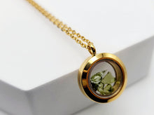 Load image into Gallery viewer, 100 % Natural Handmade Crystal Moldavite Necklace Stainless Steel Gold/ Silver &amp; rose Gold
