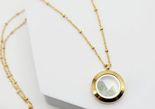 Load image into Gallery viewer, 100 % Natural Handmade Crystal Moldavite Necklace Stainless Steel Gold/ Silver
