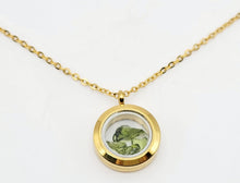 Load image into Gallery viewer, 100 % Natural Handmade Crystal Moldavite Necklace Stainless Steel Gold/ Silver &amp; rose Gold
