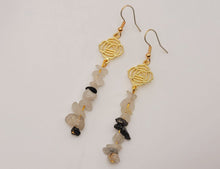 Load image into Gallery viewer, Handmade Dream Moonstone Natural Drop Earrings , Crystal  Earrings
