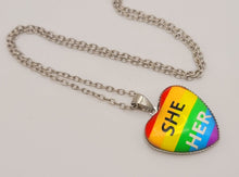 Load image into Gallery viewer, LGBTQ Necklace - Queer / Gay Pride Jewelry - Gender and Sexual Identity Charm Necklace
