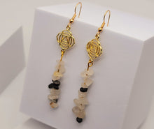 Load image into Gallery viewer, Handmade Dream Moonstone Natural Drop Earrings , Crystal  Earrings
