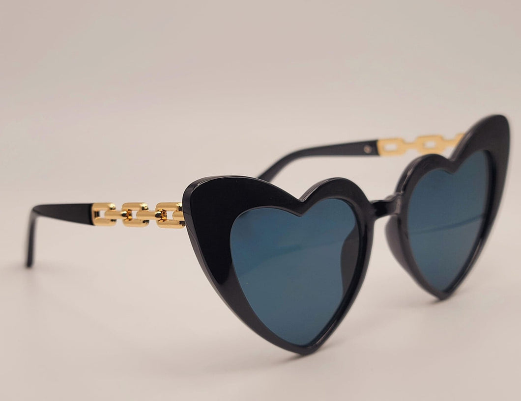 Lb diamond - Heart Shape Heart Sunglasses Retro Vintage Boho