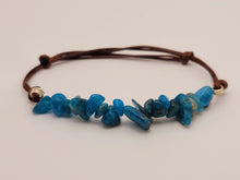 Load image into Gallery viewer, Handmade Blue Apatite Chip Adjustable Robe bracelet Powerful Bracelet
