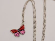 Load image into Gallery viewer, Butterfly Necklace - Trendy Butterfly necklace Silver tone
