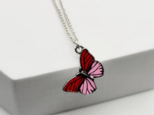 Load image into Gallery viewer, Butterfly Necklace - Trendy Butterfly necklace Silver tone
