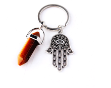 Load image into Gallery viewer, Natural Healing Stone Keychain For Protection
