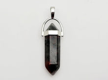 Load image into Gallery viewer, Crystal Necklace Blood Stone Healing Crystal Necklace Silver tone
