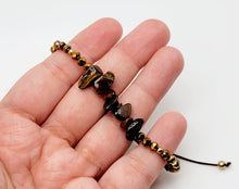 Load image into Gallery viewer, Tiger&#39;s Eye Adjustable robe bracelet Natural Genuine Tiger Eye Lucky Gemstone
