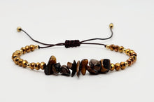 Load image into Gallery viewer, Tiger&#39;s Eye Adjustable robe bracelet Natural Genuine Tiger Eye Lucky Gemstone
