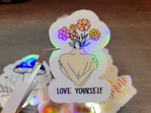 Load image into Gallery viewer, Love YourSelf Body sticker Holographic Vinyl Sticker
