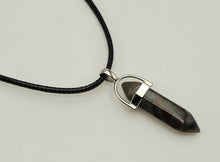 Load image into Gallery viewer, Crystal Necklace Blood Stone Healing Crystal Necklace Silver tone
