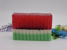 Load image into Gallery viewer, Watermelon Sorbet Handmade Soap Exfoliating Soap Goat&#39;s Milk Glycerin Soap
