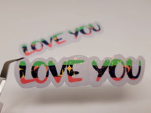 Load image into Gallery viewer, Love You Positivity Holographic Vinyl Sticker Sticker for Laptop,
