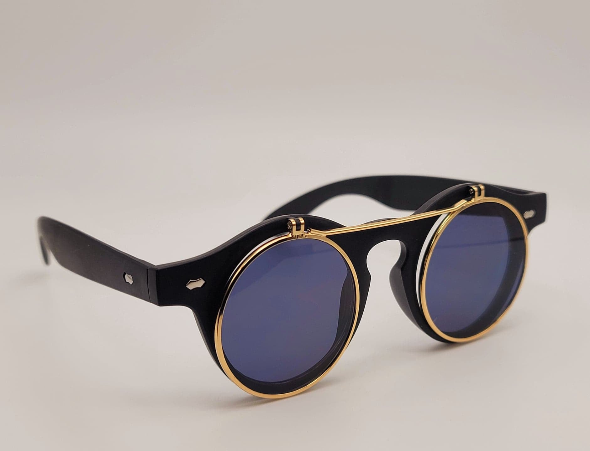 Steampunk Goggles Glasses Round Sunglasses Emo Retro Vintage – LB
