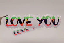 Load image into Gallery viewer, Love You Positivity Holographic Vinyl Sticker Sticker for Laptop,
