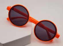 Load image into Gallery viewer, Steampunk Goggles Glasses Round Sunglasses Emo Retro Orange
