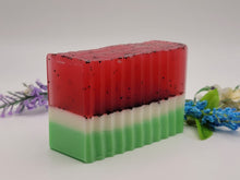 Load image into Gallery viewer, Watermelon Sorbet Handmade Soap Exfoliating Soap Goat&#39;s Milk Glycerin Soap
