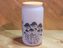 Load image into Gallery viewer, Color Changing Mushroom Beer Can Glass | Boho Mushroom Coffee Glass
