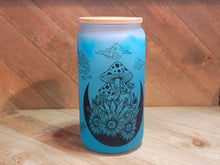 Load image into Gallery viewer, Color Changing Mushroom Beer Can Glass | Boho Mushroom Coffee Glass
