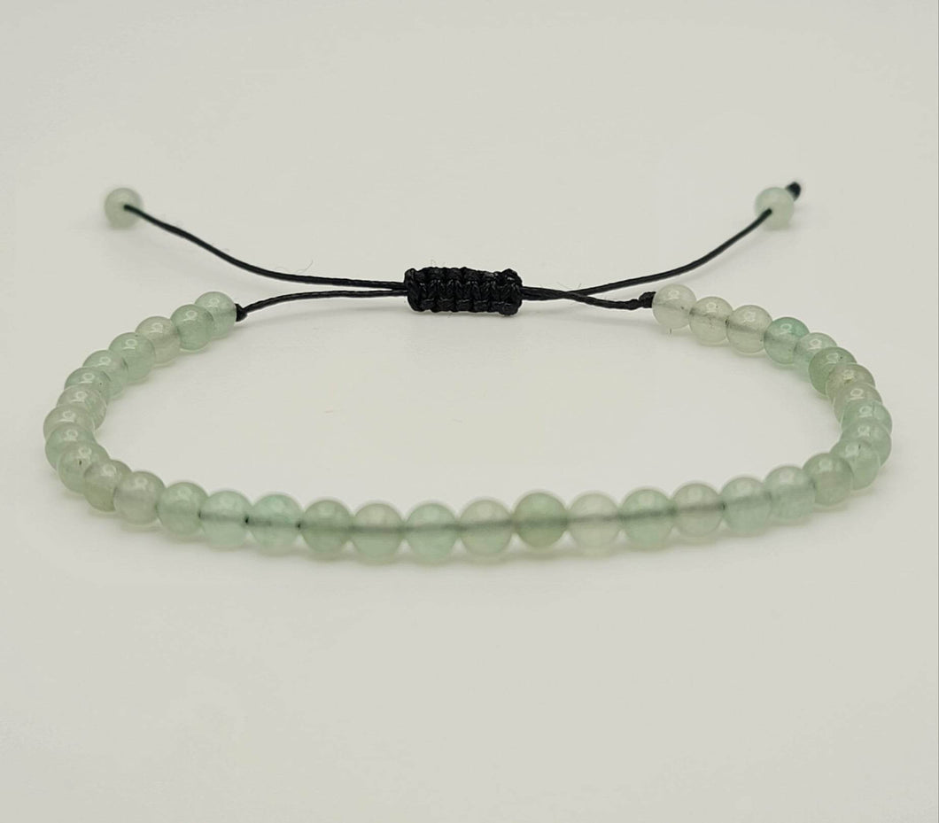 Green Aventurine Bracelet , | adjustable bracelet, 3mm