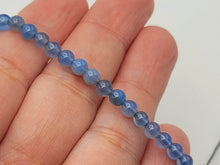 Load image into Gallery viewer, Handmade Blue Aquamarine Bracelet Powerful Bracelet 3mm adjustable
