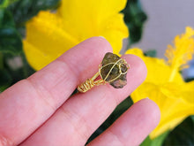 Load image into Gallery viewer, 100% Natural Raw Moldavite Rings Wire Wrapped / Genuine Moldavite
