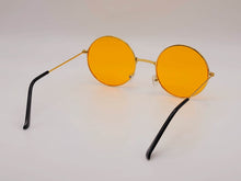 Load image into Gallery viewer, Steampunk Goggles Glasses Round Sunglasses Emo Retro Orange Color
