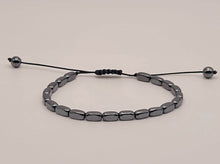 Load image into Gallery viewer, Hematite Power Mini 4mm Beaded Gemstone Bracelet Adjustable
