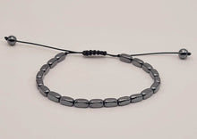 Load image into Gallery viewer, Hematite Power Mini 4mm Beaded Gemstone Bracelet Adjustable
