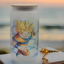 Load image into Gallery viewer, Dragon Ball Z Beer Can glass | Boho Coffee Glass | 16 oz
