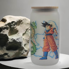 Load image into Gallery viewer, Dragon Ball Z Beer Can glass | Boho Coffee Glass | 16 oz
