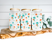 Load image into Gallery viewer, Mushroom Beer Can Glass | Boho Mushroom Coffee Glass | Aesthetic
