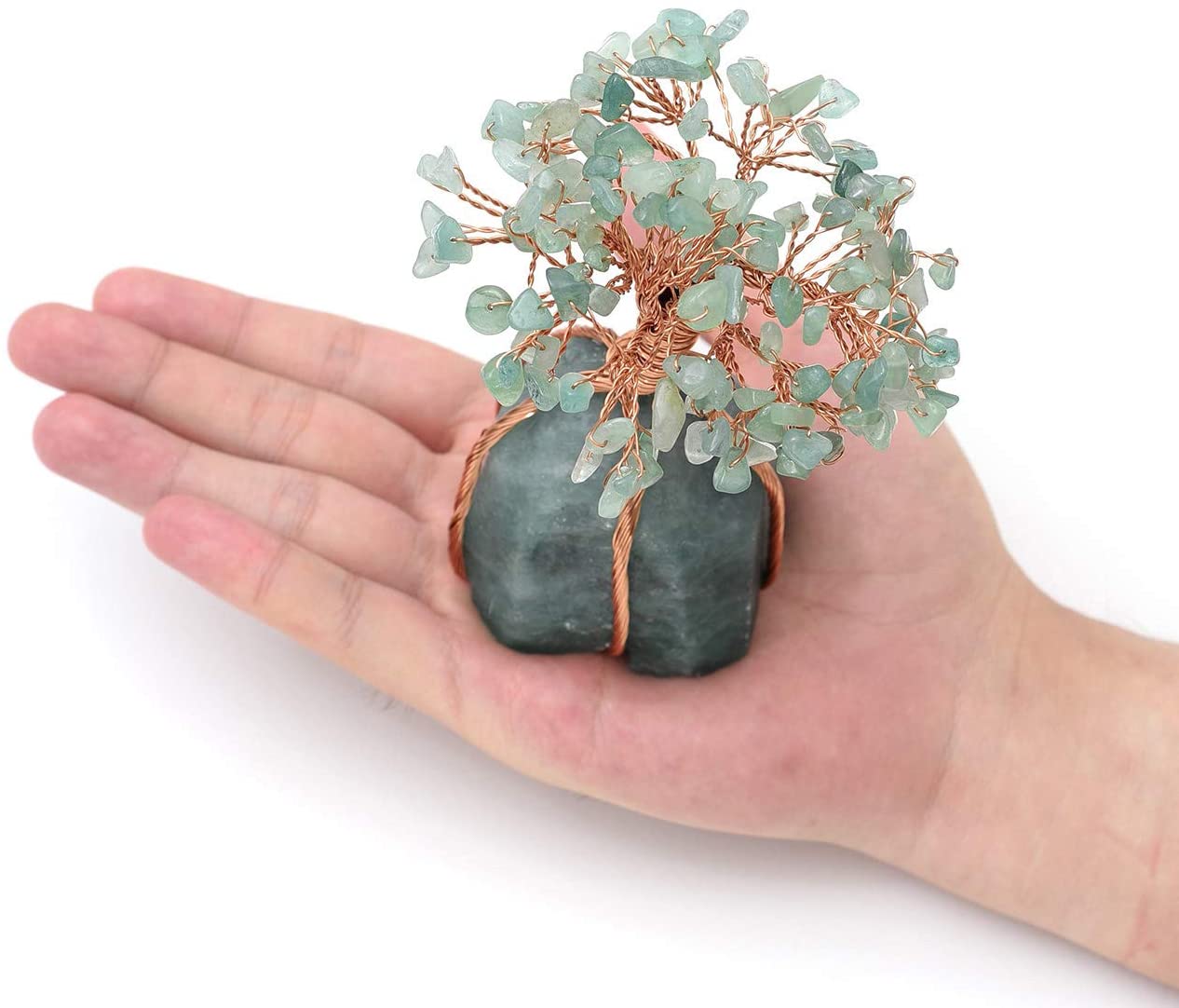 green aventurine money tree Green Aventurine Feng Shui Crystal tree – LB Diamond Store