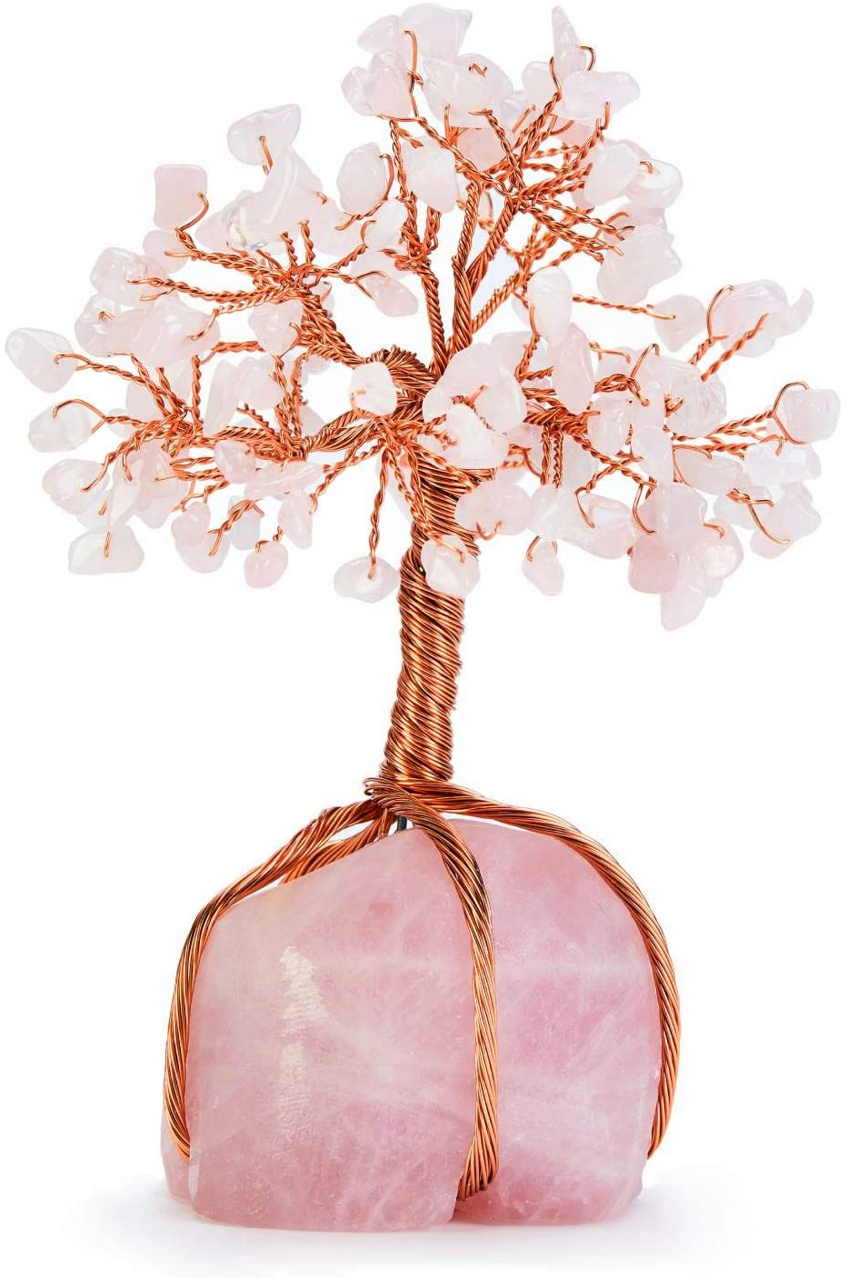 Feng Shui Rose Quartz Crystal Tree