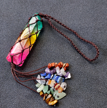 Load image into Gallery viewer, Crystal Tassel | 7 Chakra Hanger | perfect gift for her hanger Big Stone, Hand made
