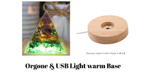 Load image into Gallery viewer, Orgone Pyramid, Amethyst  &amp; Malachite Orgonite
