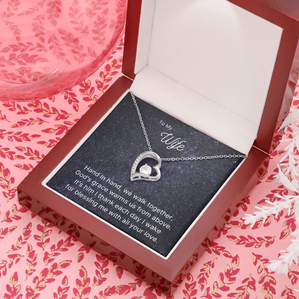 To my Wife, Forever Love Necklace Gift for her Anniversary gift Love necklace