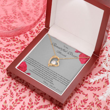 To My Beautiful Bridge Groom to Bride Gift on Wedding day Gift For Bride From Groom