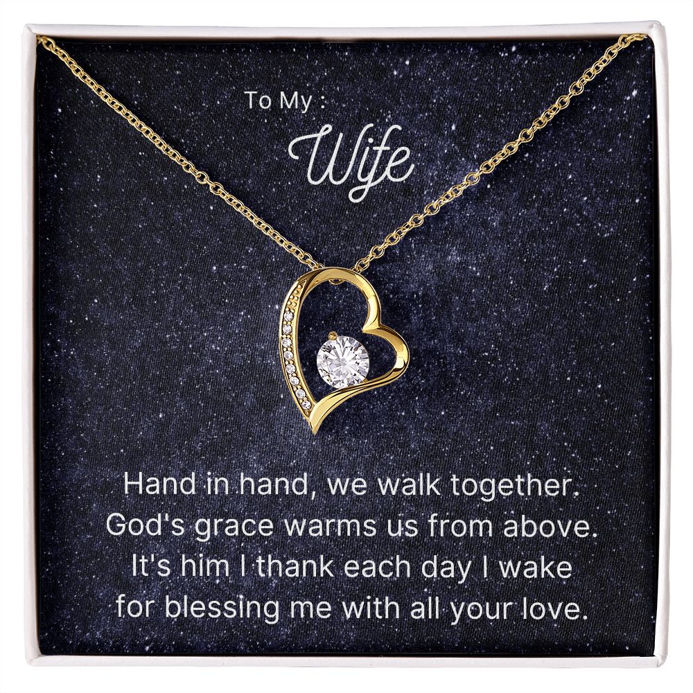 To my Wife, Forever Love Necklace Gift for her Anniversary gift Love necklace
