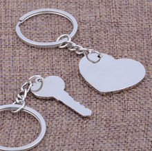 Load image into Gallery viewer, Lover&#39;s matching keychain- Me &amp; you I love you keychain
