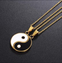Load image into Gallery viewer, 2 PC Couple Necklace - Trendy Couple necklace Ying Yang Necklace
