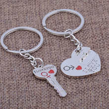 Load image into Gallery viewer, Lover&#39;s matching keychain- Me &amp; you I love you keychain
