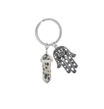 Load image into Gallery viewer, Natural Healing Stone Keychain For Protection
