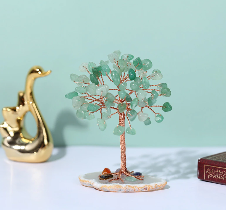 Feng Shui Green Aventurine Crystal Tree