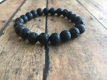 Load image into Gallery viewer, Elevate Your Style with our Lava Stone Beaded Bracelet Collection
