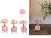 Load image into Gallery viewer, Feng Shui Rose Quartz Crystal Tree
