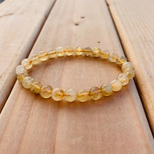 Load image into Gallery viewer, Citrine Bracelet Natural Citrine Stone Solar Plexus Chakra Meditation Bracelet  Handmade
