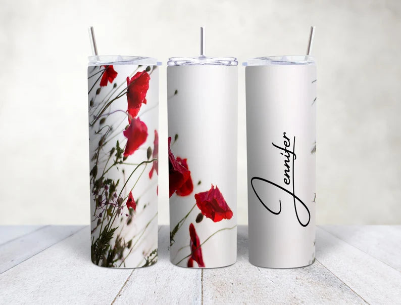 Custom Gift for her Travel Mug - Tumbler Cup 20oz - Skinny Tumbler