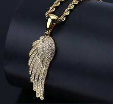 Load image into Gallery viewer, Golden Wing Pendant necklace Trending Necklace , Gold plated charm
